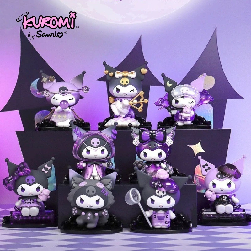 

Sanrio Kuromi Werewolf Blind Box Figure, Kawaii Desktop Ornament, Birthday Gift, Collectible Toy Model my melody