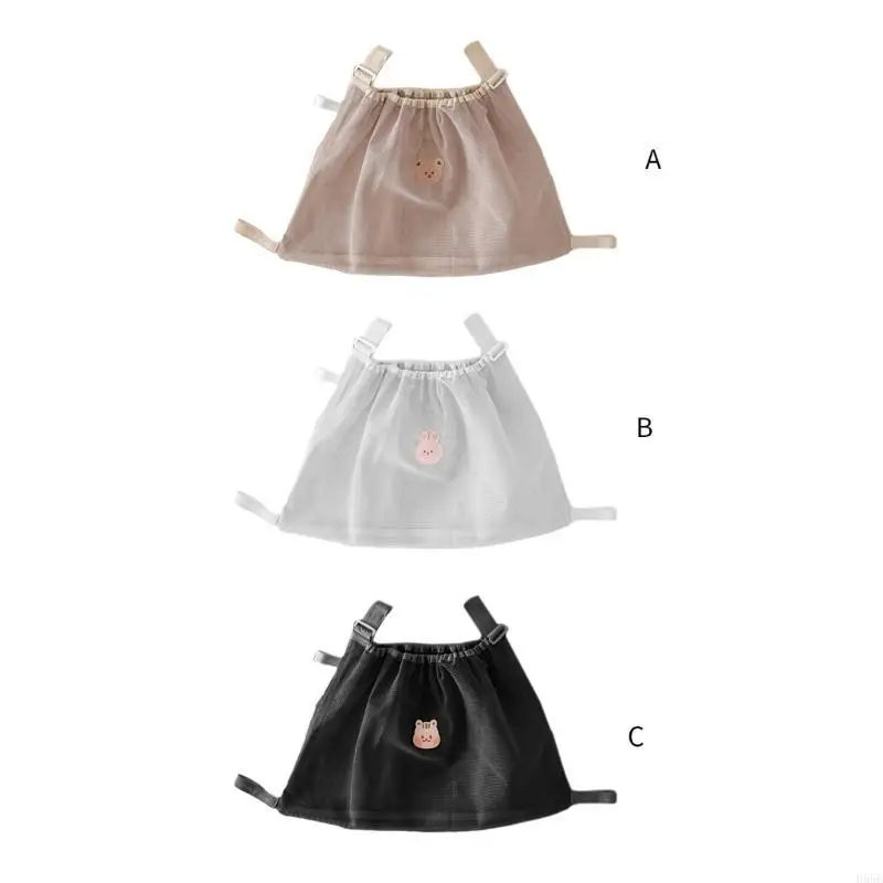 

H55B Portable Pushchair Mesh Holder Netting Stroller Organizers for Baby Bottle