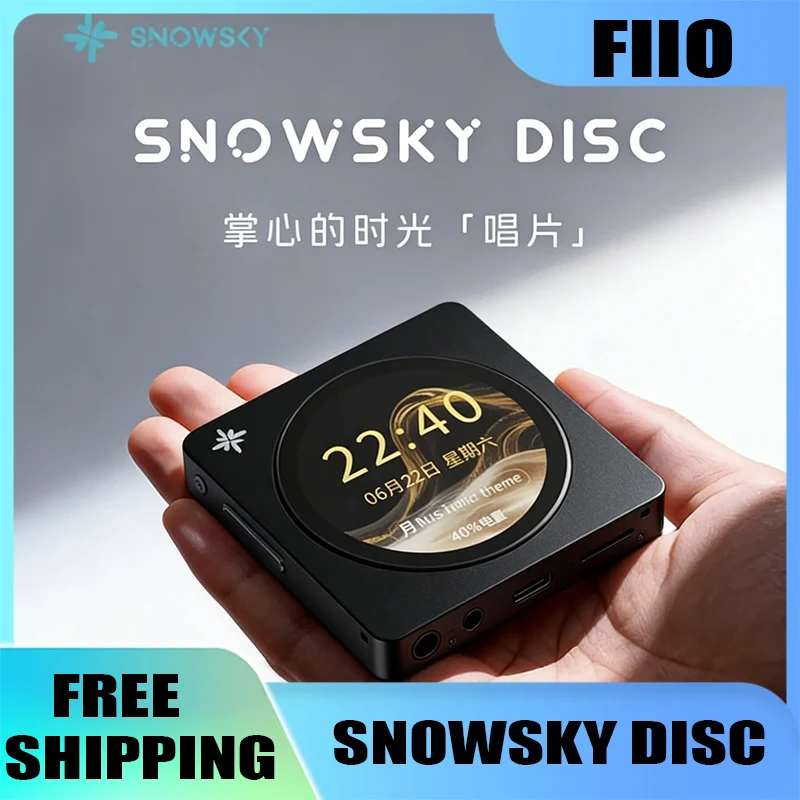 

Портативный музыкальный плеер FIIO Snowsky Disc 2T TF Hi-Res HIFI Качество звука MP3-плеер Bluetooth 5.4 WiFi USB АУДИО Поддержка SPDIF Set