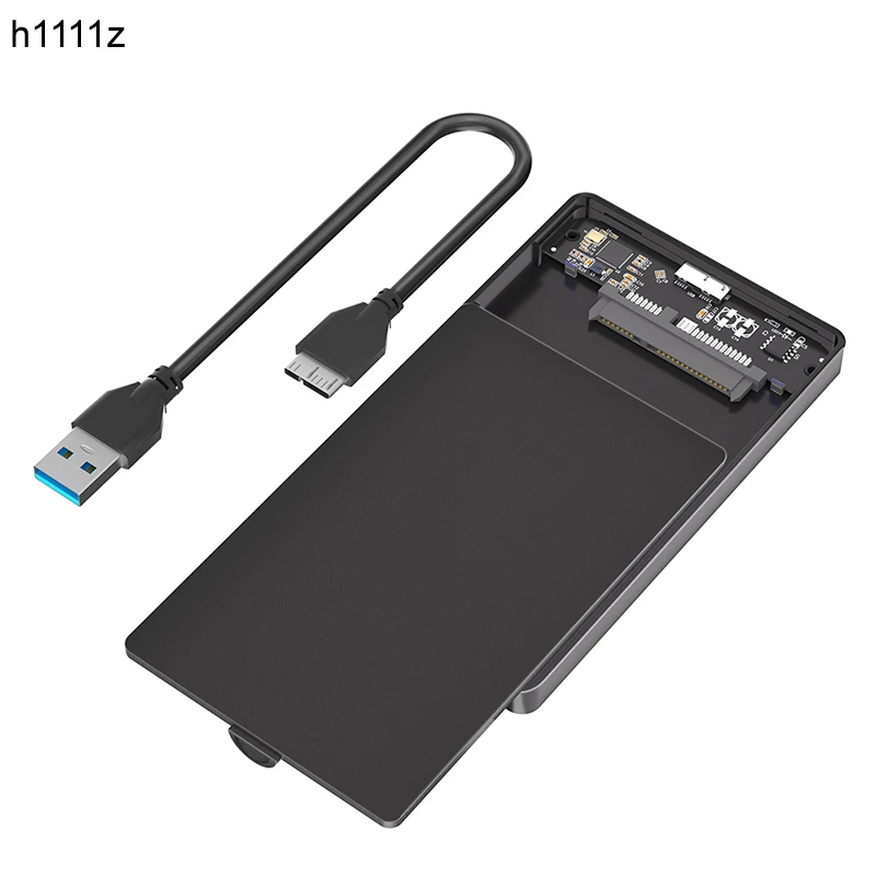 

NEW HDD Enclosure Portable 2.5 Inch SATA SSD Hard Drive Disk Enclosure 5Gbps USB 3.0 to SATA External HDD Box Black Plastic Case