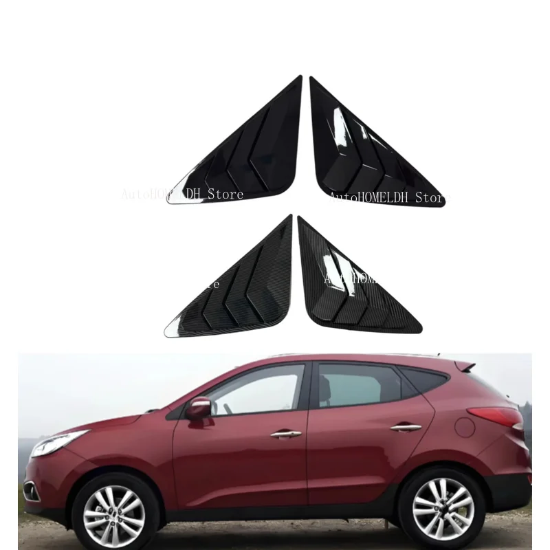 Fit For Hyundai iX35 2010 2011 2012 2013 2014 2015  Rear Window Louver Shutter Cover Side Vent Trim Car Accessories
