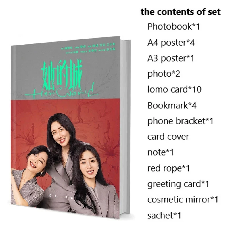 

Her World Gao Lu Baby Zhang Hanyun Wang Longzheng Photobook Set With Poster Lomo Card Bookmark Badge Photo Album