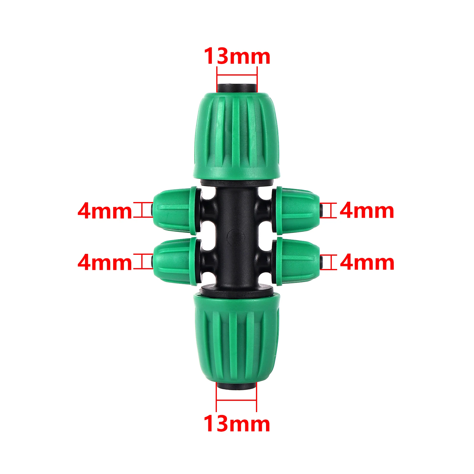 16mm PE Pipe Locked Connector Lock Nuts Garden Water Coupling 1/2\'\' Pipe 4/7mm Hose Fittings Garden Agriculture Irrigation Joint