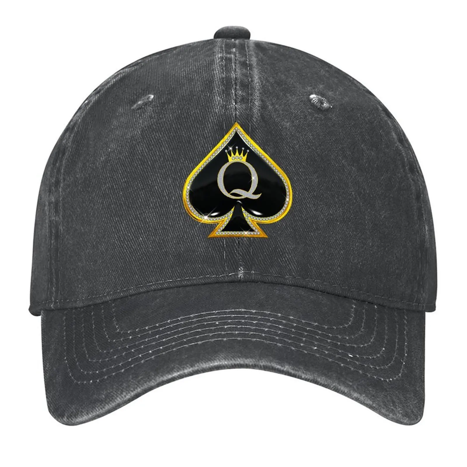 

Queen of Spades Baseball Cap Military Tactical Cap Fashion Beach Luxury man cap golf hat genuine Boy Child Women's