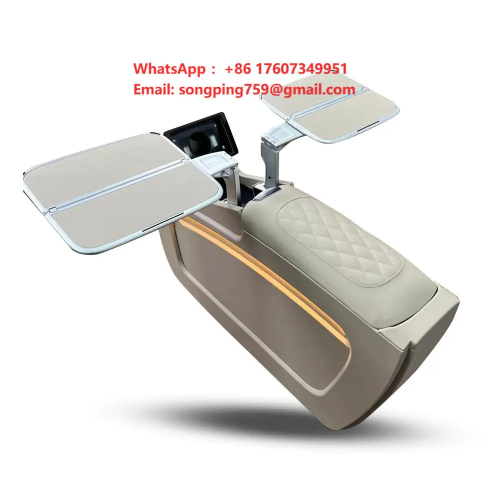 Factory Armrest Rear Center Console with Dual Folding Tables for Mercedes V-Class W447 V250 V300 Vito Sprinter