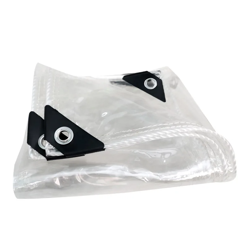 Thickened PVC transparent rainproof cloth, plastic cloth, household rainproof shed windproof tarpaulin