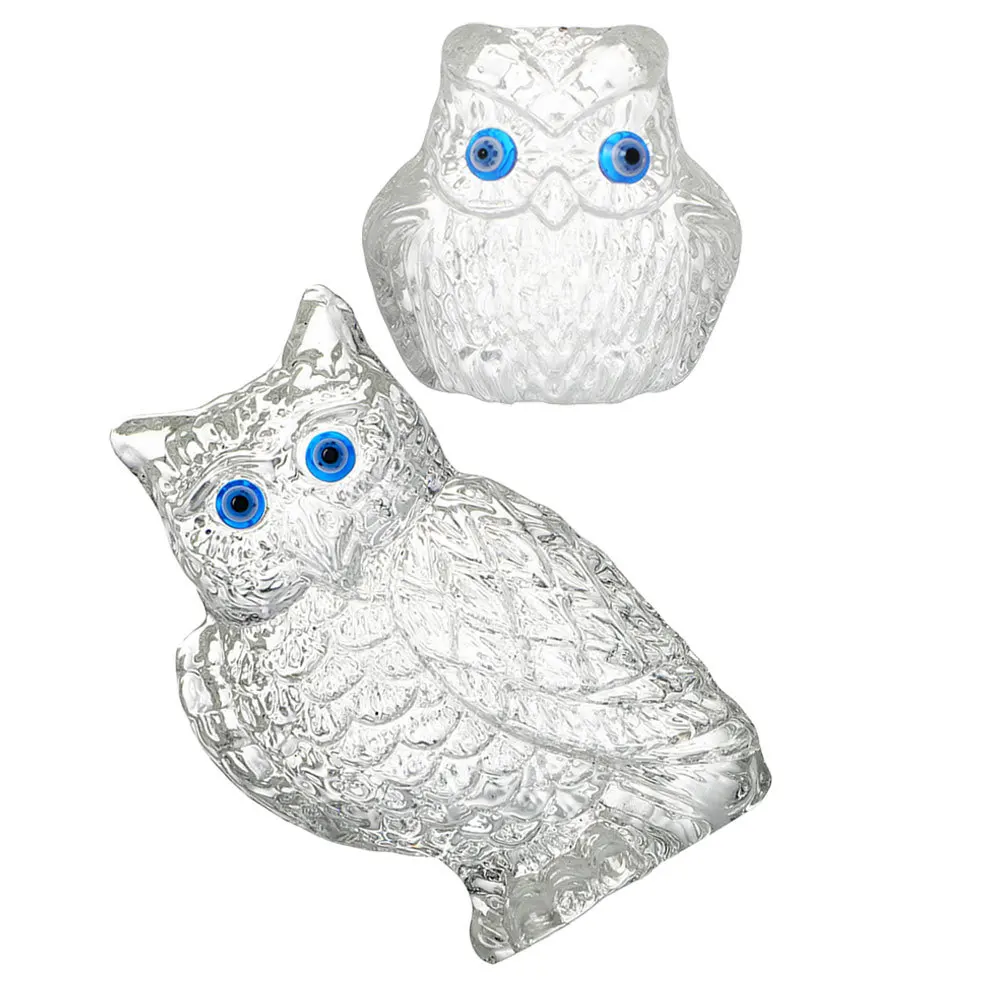 

Crystal Owl Ornaments Decoration Tabletop Animal Home Owls Decorations For Fake