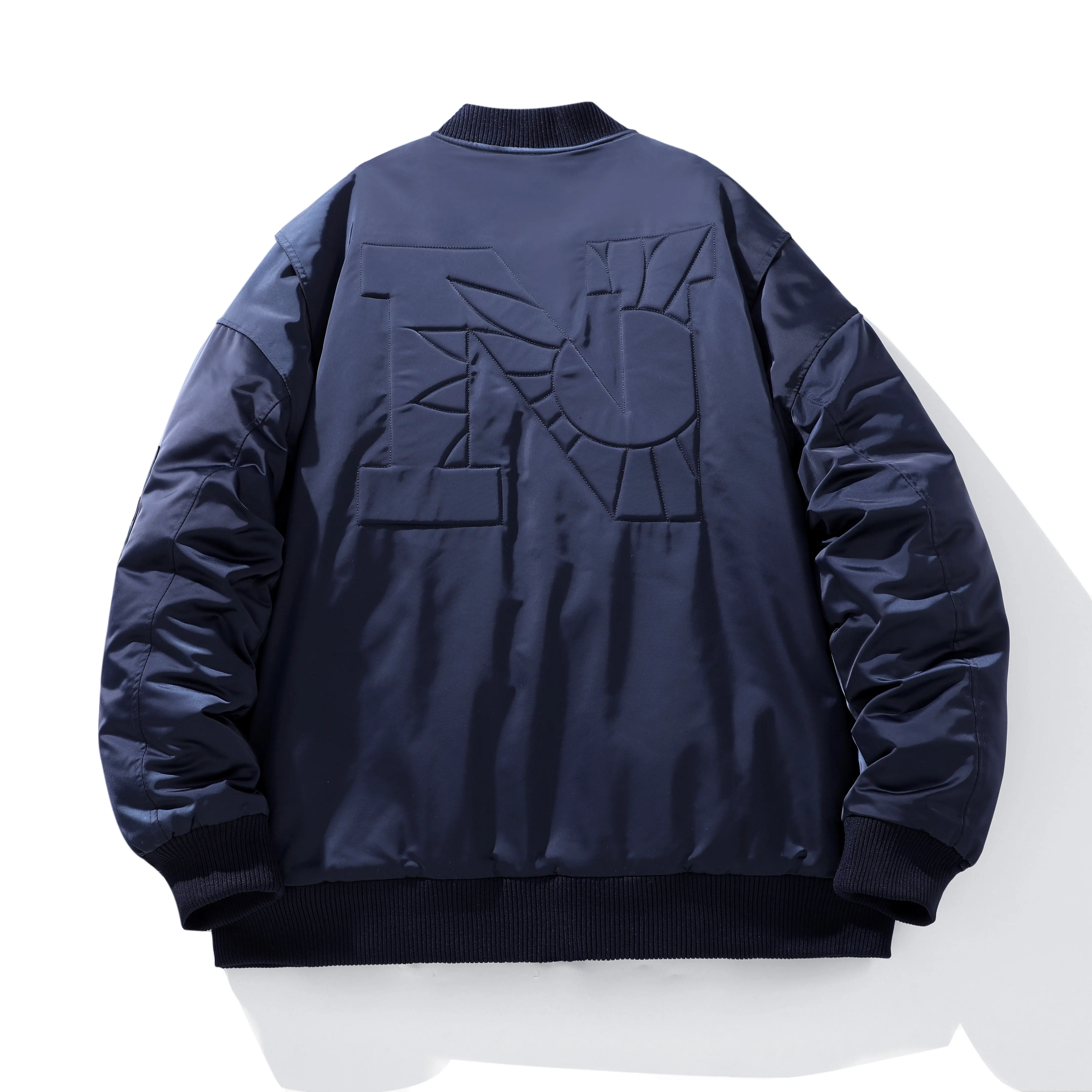 American Letter Embroidered Baseball Uniform Men's and Women's Pilot Jacket Cotton-Padded Winter Retro Loose Thick Cotton Coat