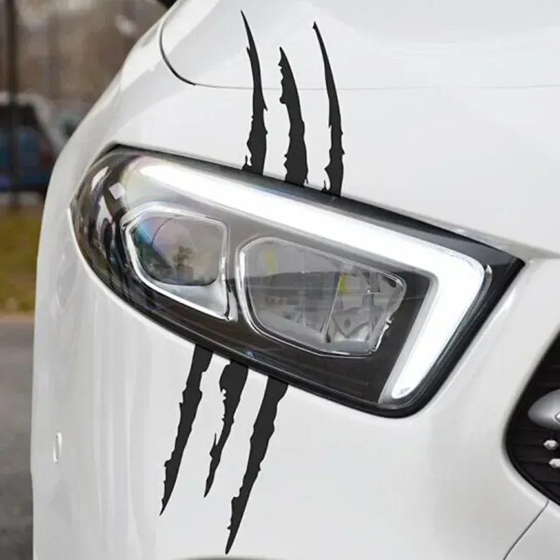 Car Styling Monster Claw Scratch Headlight Decal Stickers For Suzuki SX4 SWIFT Alto Liane Grand Vitara Jimny S-Cross Ertiga