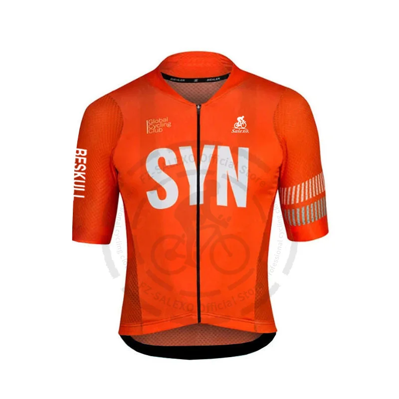 SYN Cycling Jersey Men Summer Ropa Ciclismo Short Sleeve Cycling Tops Mountain Bike Clothing Racing MTB Bicycle Shirt Uniform