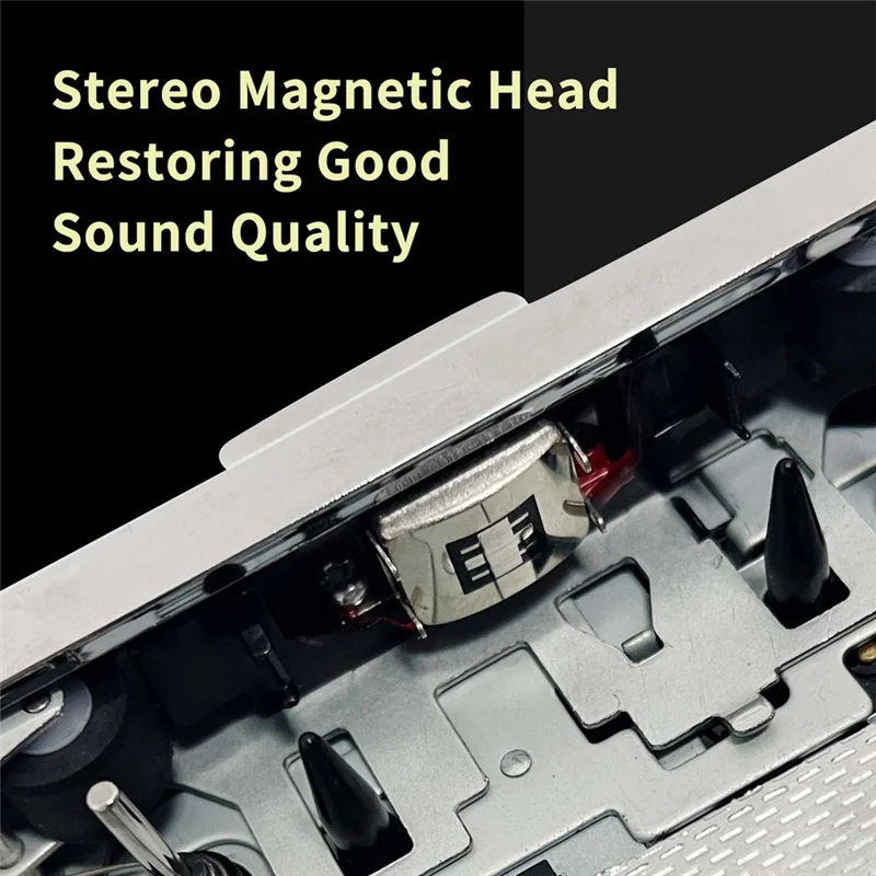 ABSQ-Cassette مشغل شرائط مسجل USB المحمولة شفافة قذيفة كاسيت التقاط إلى تنسيق MP3 U القرص الشريط مشغل موسيقى