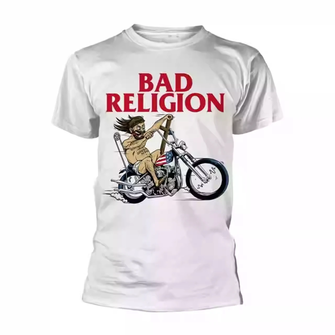 

Summer 1980bad Religion Band PUNK Hardcore Punk Red American Retro Rock Short Sleeve T-shirt Free Shipping Tee Unisex Autumn