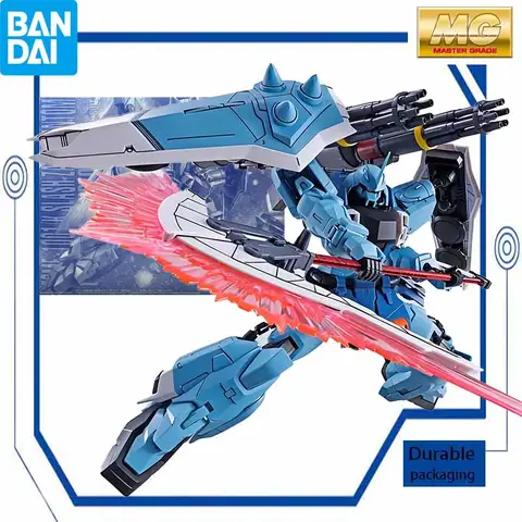 Bandai Original MODELLKIT GUNDAM MG 1/100 Anime Actionfigur BLAE ZAKU PHANTOM Monteringsmodell Leksaker Modellpresenter För pojkar 10 best sales Gundam MG modellbyggsats - №7