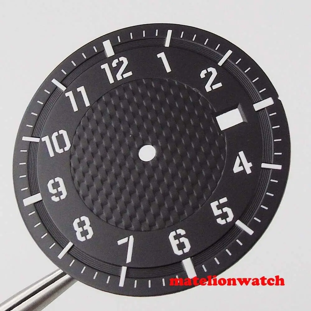 قطع غيار قرص الساعة المعقمة مقاس 34 مم مناسبة لنافذة تاريخ حركة NH35