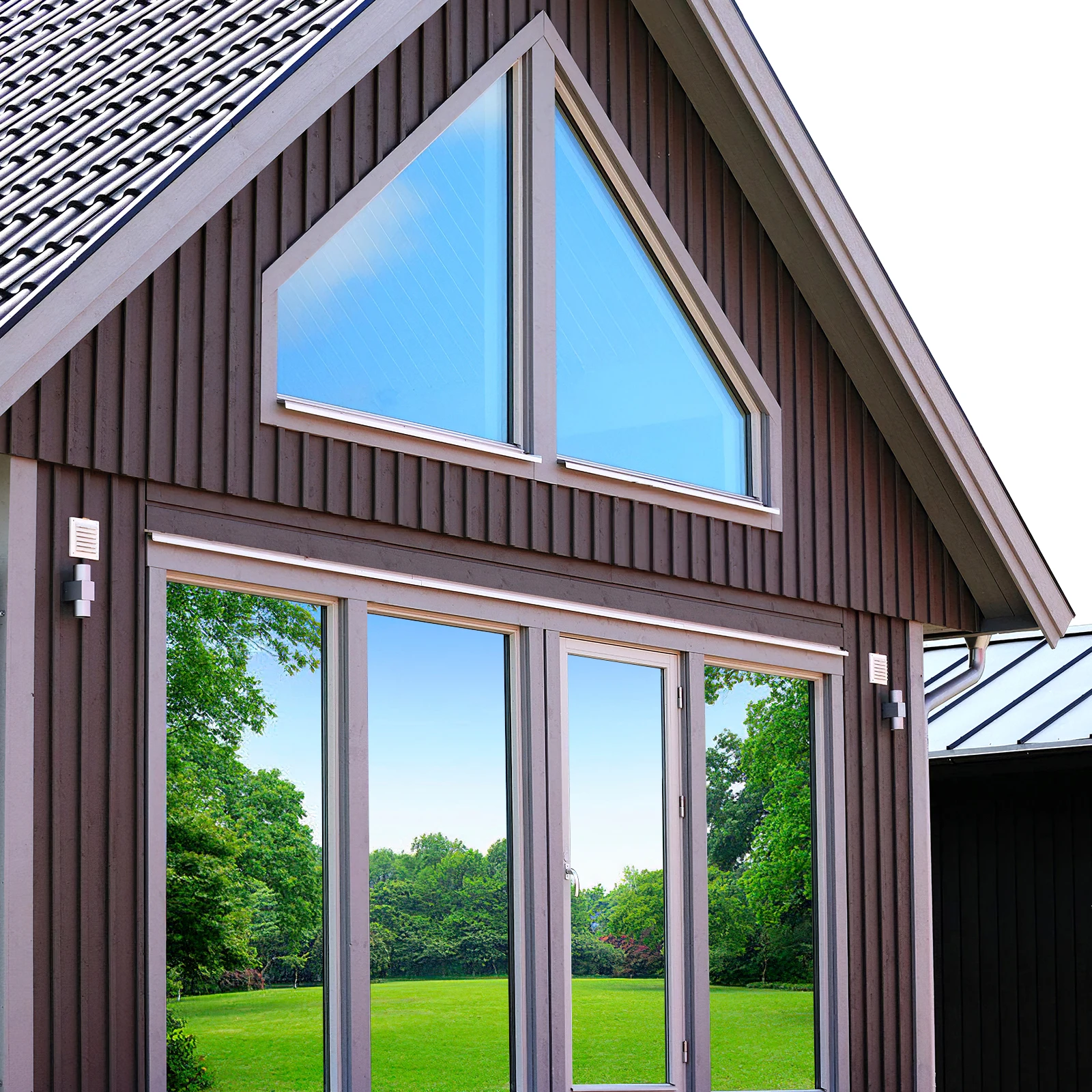 

Double-Sided Silver Electrostatic Window Film Heat Blocking Privacy Protection Anti-Peeping One Way Mirror Tint Sticker For