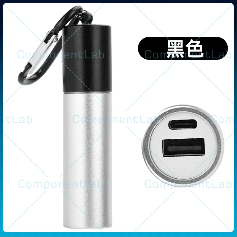 

Комплект из 2 портативных блоков питания без пайки для 1 аккумулятора 18650/21700, быстрая зарядка 5В/2А, DIY Power Bank с интерфейсом Type-C