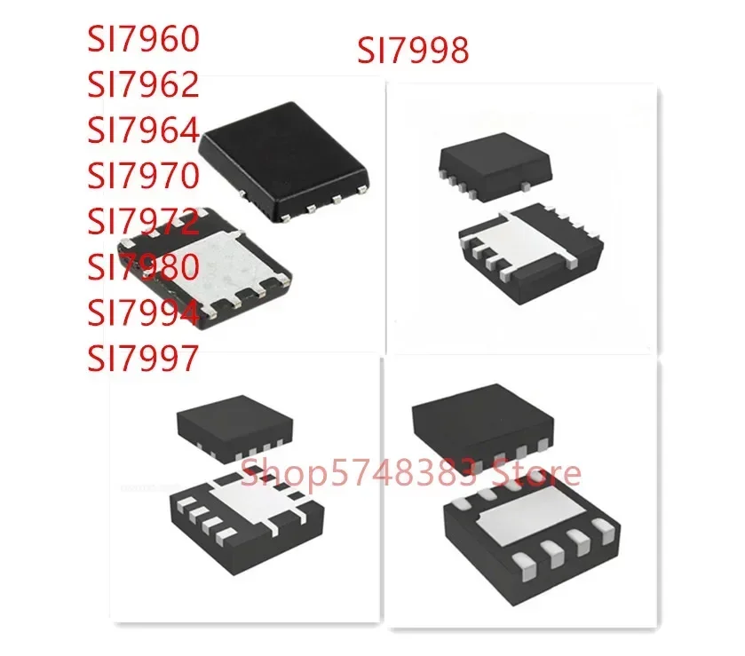 10 шт. SI7960 SI7962 SI7964 SI7970 SI7972 SI7980 SI7994 SI7997 SI7998 QFN IC