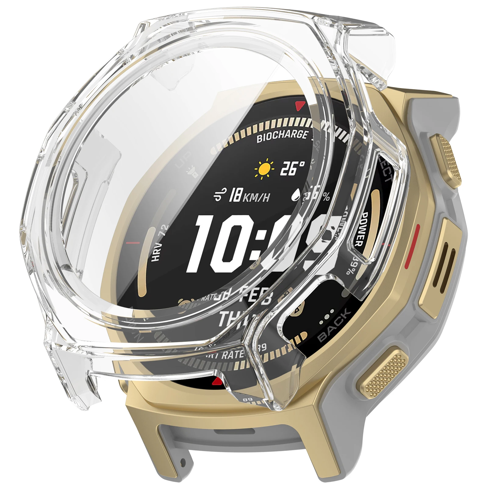 Protective Cover+Glass for Amazfit T-Rex 3 Pro 44MM Smart Watch Screen Protector Bumper for Amazfit T-Rex3 Pro 44MM PC Case view 3