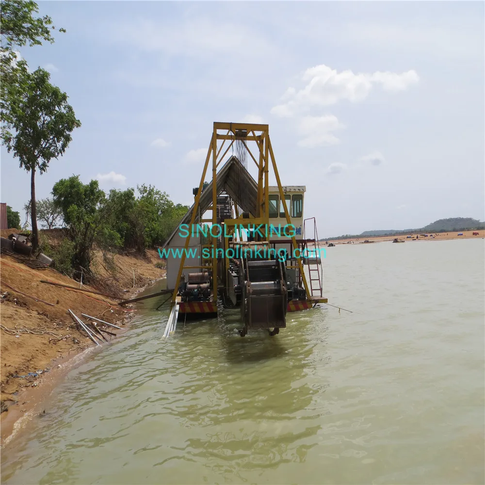 ГОРЯЧАЯ ПРОДАЖА Gold Dredger Machine Alluvial Gold Mining ведро Dredge