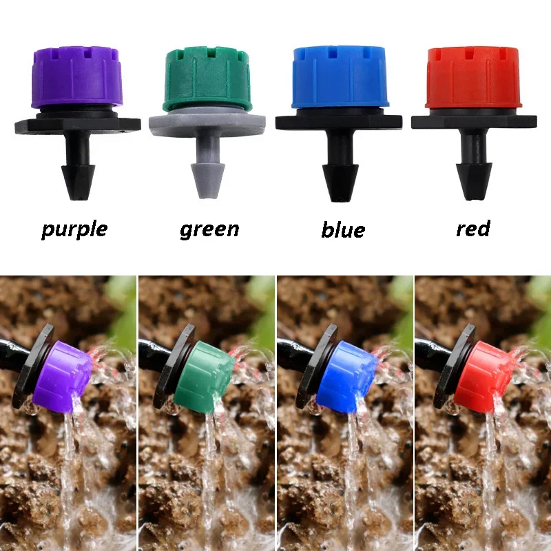 50Pcs Agriculture Irrigation Micro Dripper Watering Anti-clogging Adjustable Water Flow Garden Agriculture Tools for Irrigation