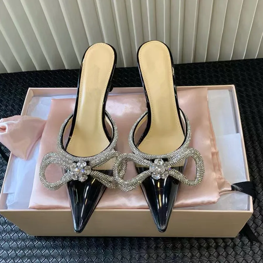 

Женские туфли на тонком каблуке с острым носком и стразами в виде цветов, новые сексуальные босоножки с открытым носком для улицы, коллекция 2026 года