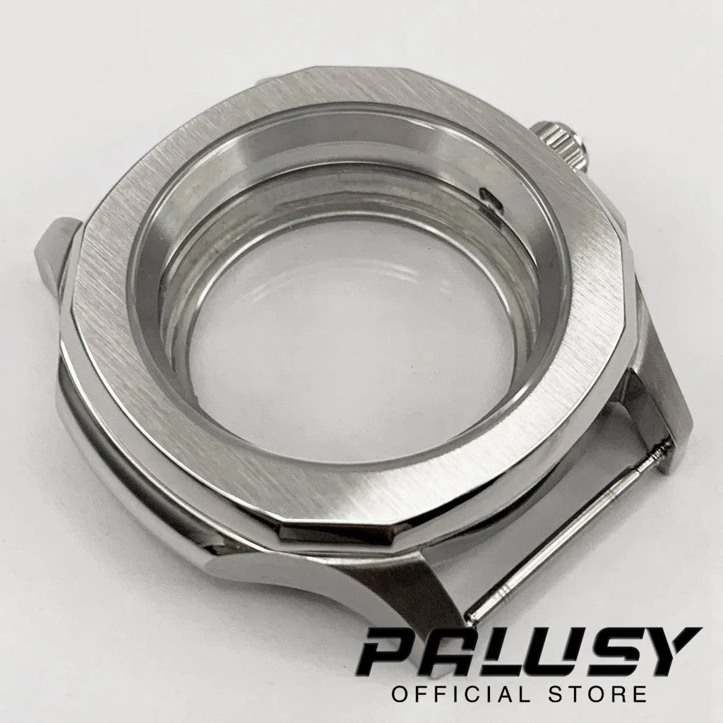 42 мм Серебряное сапфировое стекло, часы из нержавеющей стали, модель NH35 NH36 4R35 4R36 NH34 NH38 NH39, механизм