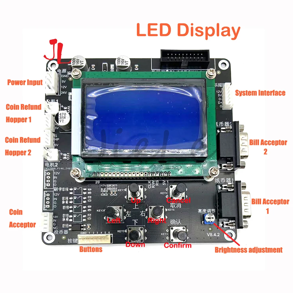 Coin ATM Motherboard Banknote Exchange Changer PCB for Arcade Vending Machines Support Customized Development Scan Code Payment