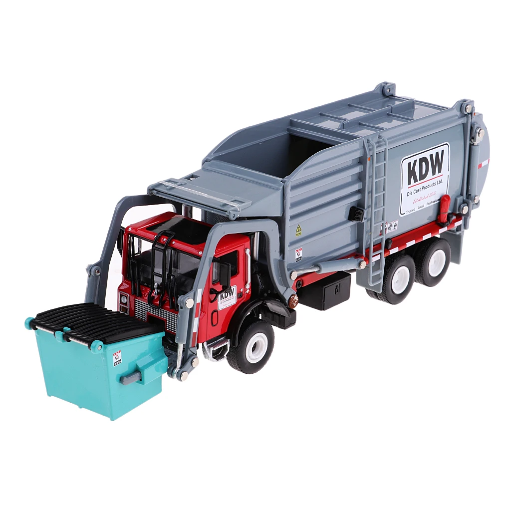 

Alloy Waste Recycle Vehicle Model Educational Rubbish Trash Truck Toy Kids Refuse Car Carrier for Indoor Play
