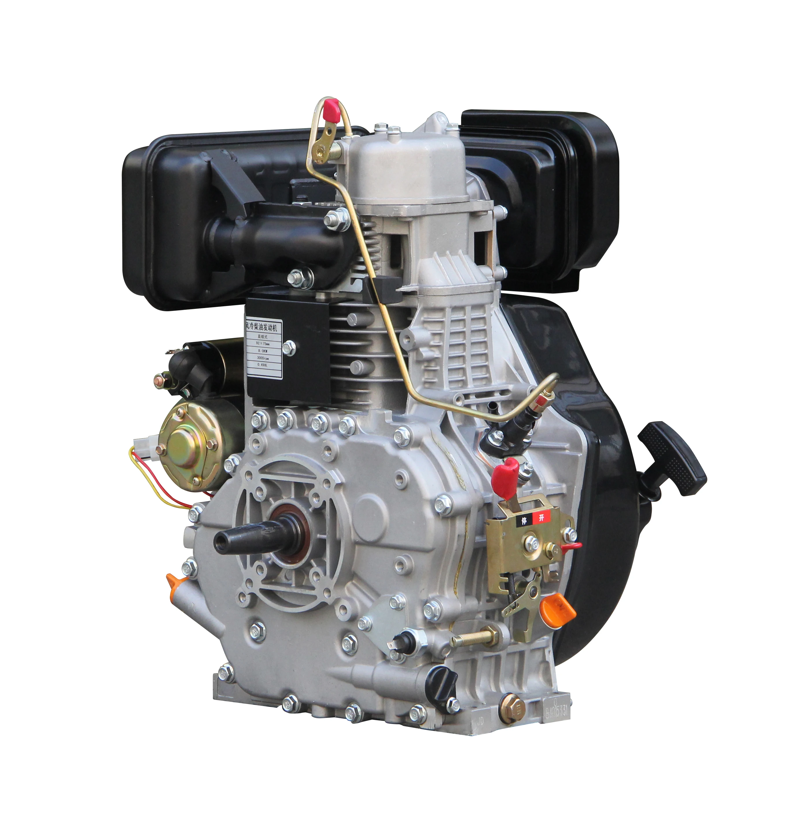 

HR192FB 13hp 14hp Single Cylinder Diesel Engine, Air Cooled System Diesel Generator Silent Power