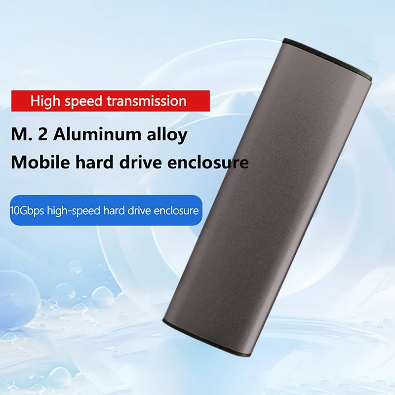 M2 NVMe SSD Enclosure 10Gbps PCIe SSD Case Portable Box For M.2 NVMe PCIE NGFF SATA Protocol SSD Disk Box Metal External Adapter