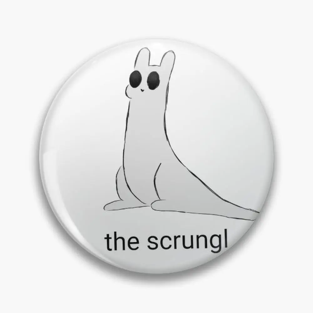 Scrungl slugcat Pin Buttons Brooches  Jewelry Accessory Customize Brooch Fashion Lapel Badges