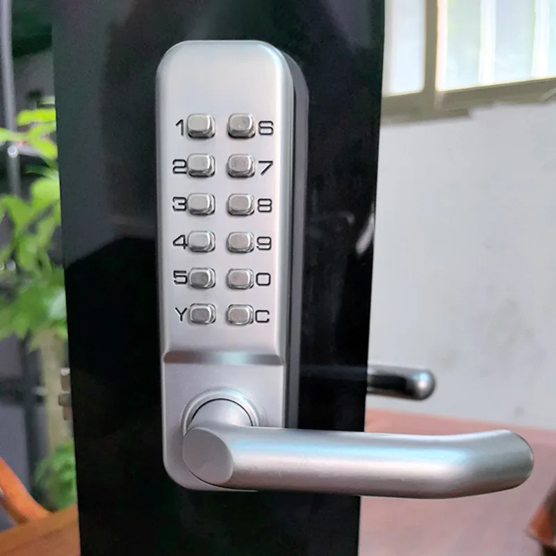 Indoor Mechanical Combination Lock Bedroom Keypad Password Door Lock for Courtyard Entry Outdoor Zinc Alloy Anti Theft Zinc Easy