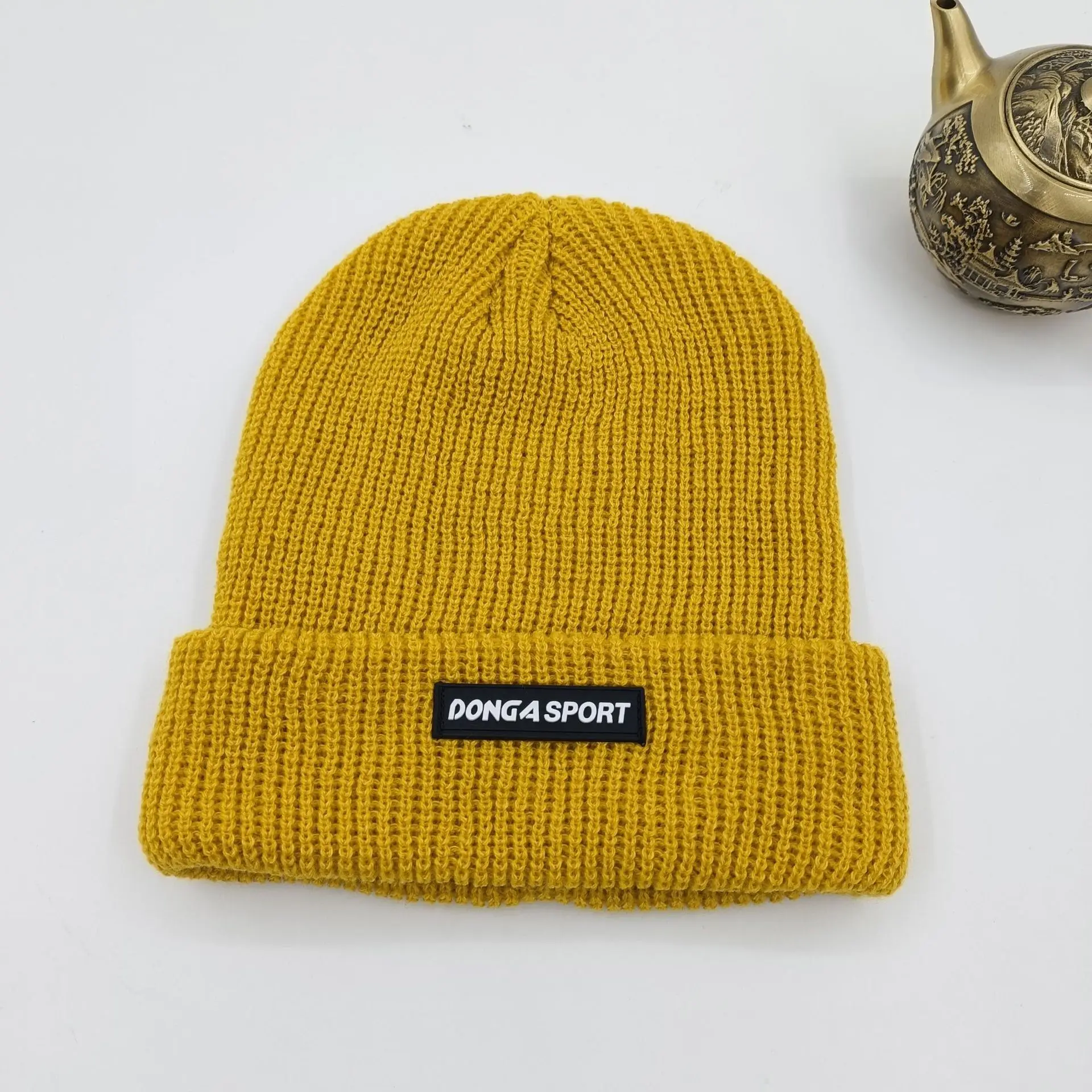 Neue Strickmütze, Strickmütze, dick und warm, für Paare im Herbst und Winter, Hip Hop, trendige Mütze, Unisex – Detail 6