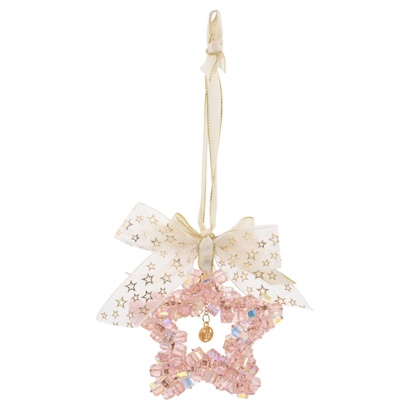 

Crystal Star Car Hanging Ornament Creative Rearview Mirror Pendant Interior Decoration Car Accessories Hanging Charm