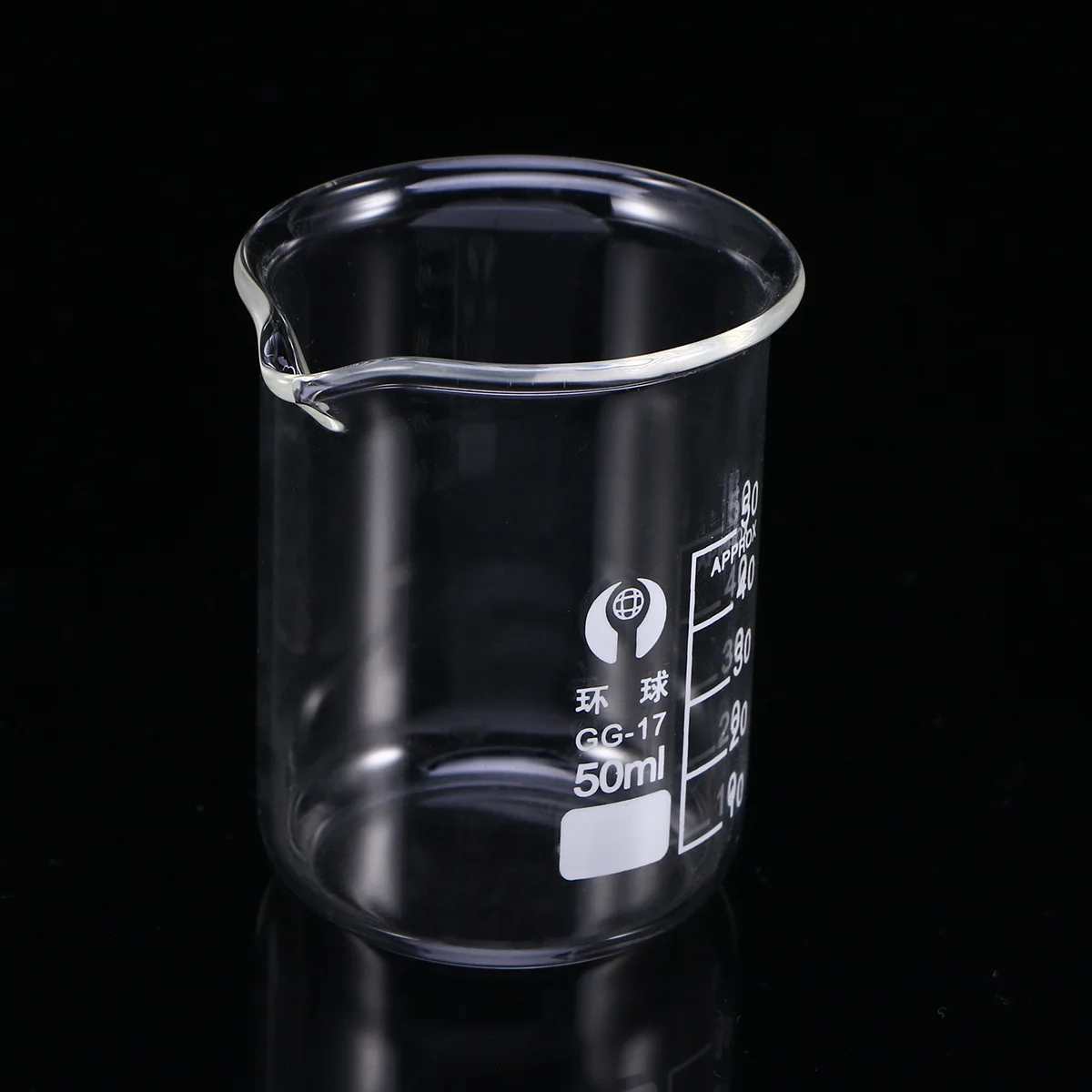 50ML Glass Beaker Premium Graduated Household Kitchen Measuring Cup Drink Water Beaker Chemistry Glassware