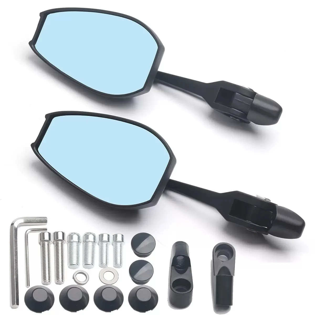 Motorcycle Rearview Mirrors HD Convex glass lenses Clear Wide Views For MV Agusta F3 675 Brutale 800 1000 Turismo Veloce 2