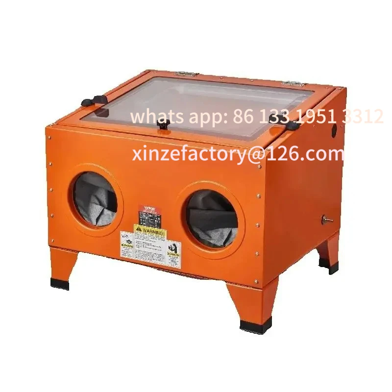 

Customizable 25/40/60 Gallon Sandblasting Cabinet Portable Benchtop Sand Blaster with Blasting Gun Nozzles