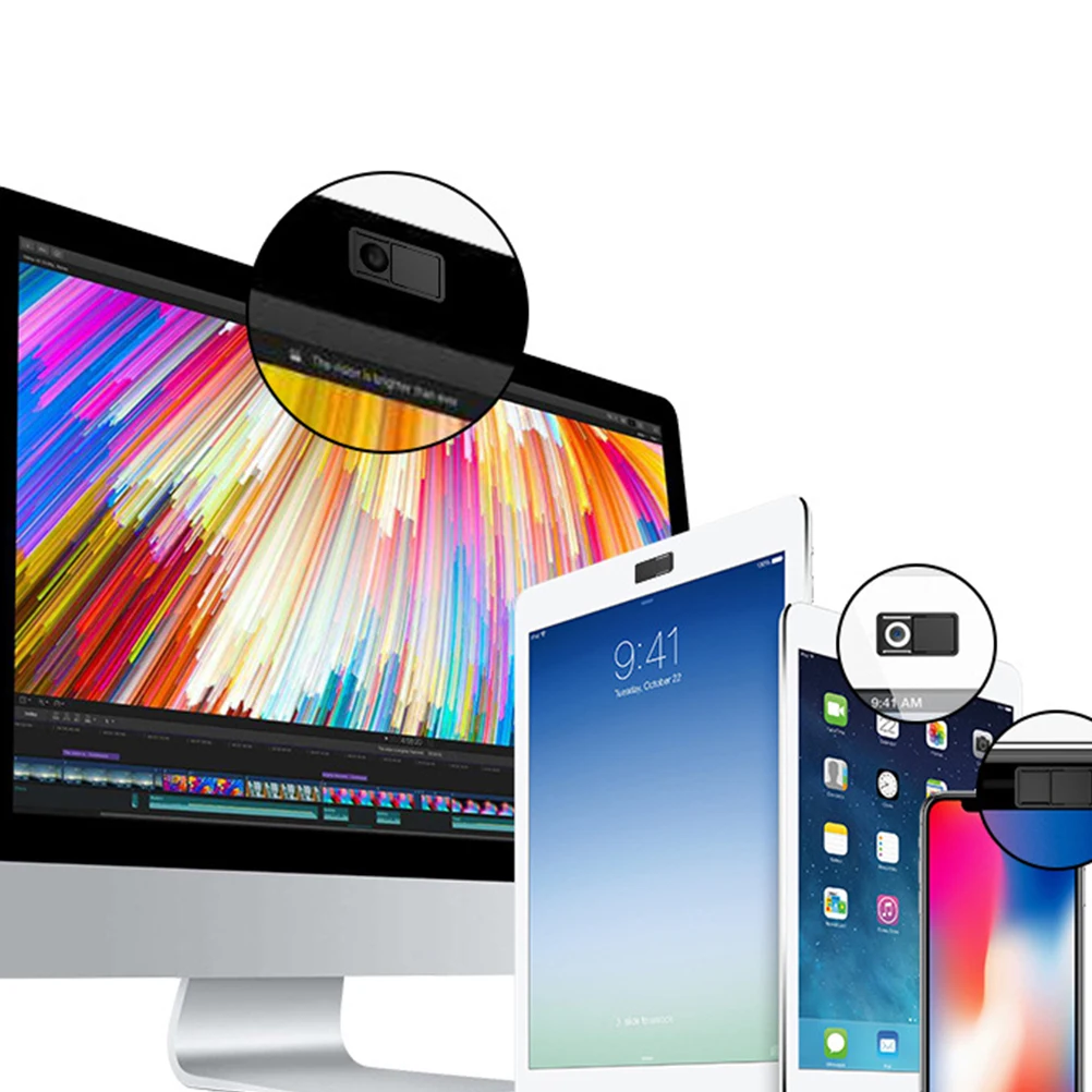 

3 Pcs Camera Cover Privacy Laptop Slide Stickers for Computers Cellphone Webcam Smartphone