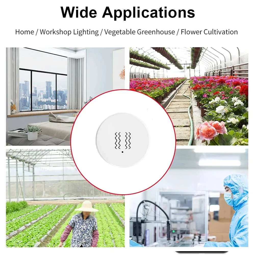 Умный датчик вибрации Tuya Zigbee, мониторинг в реальном времени, сигнализация обнаружения дверей, окон, умная система защиты дома
