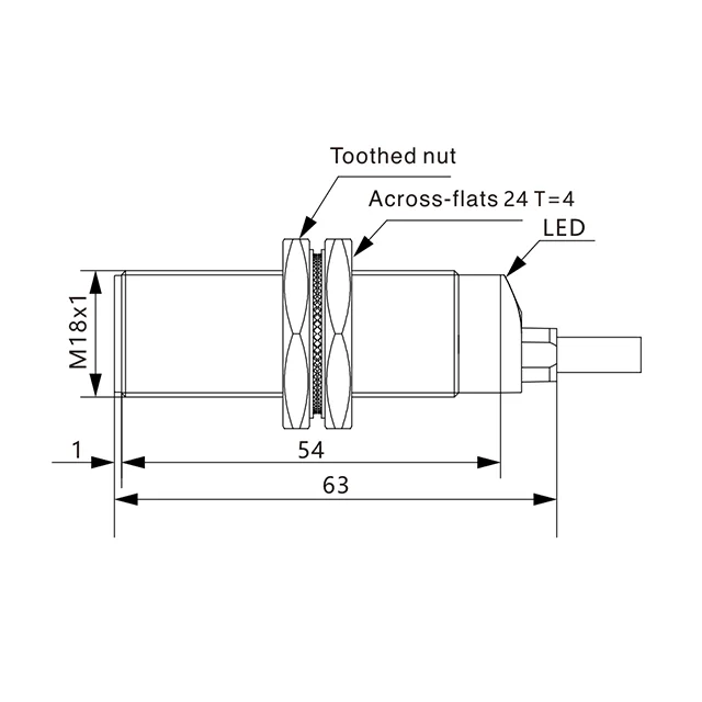 Compact Distance Proximity Sensor Space Saving Installation Stable Sensing Performance