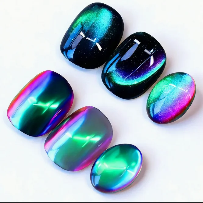 Super shifting 3D Chameleon Color Shift Cat Eye Magnetic Nail Pigment Powder