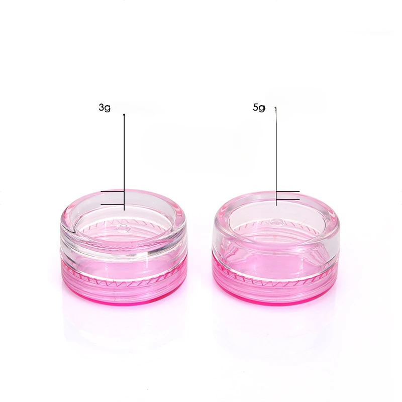100 Stück 2g 3g 5g Transparente Kunststoff-Aufbewahrungsboxen für Schmuckperlen, Kleine Runde Behälter, Make-up-Organizer, Aufbewahrungsboxen – Detail 5