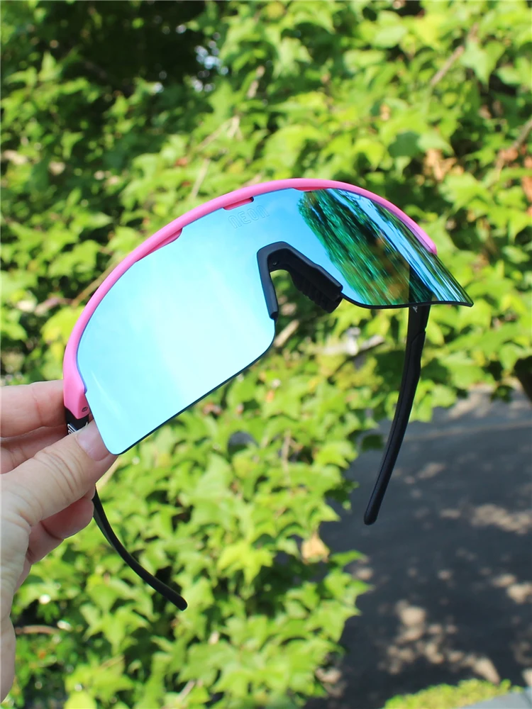 AliExpress NONE Neon Cycling Glasses Sunglasses for Men Women Sports Riding Running Outdoor Sun Glasses Bike Glasses Bicycle Eyewear Goggles