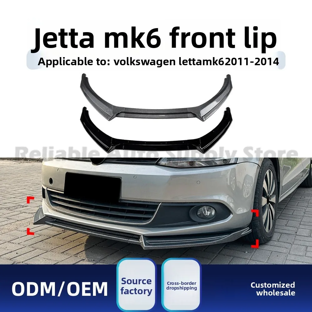 

Front Bumper Lip Spoiler for Volkswagen Jetta MK6 2011-14 with Durable ABS Design Stylish Aerodynamic Body Kit Front Skirt