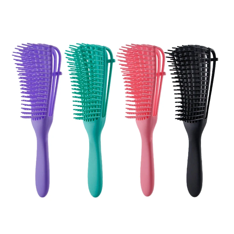 Octopus Curly Hair Comb Women's Detangling Hair Brush Wet Hair Massage Anti-frizz Twisting Hairdressing Smooth Hair Curly Brush