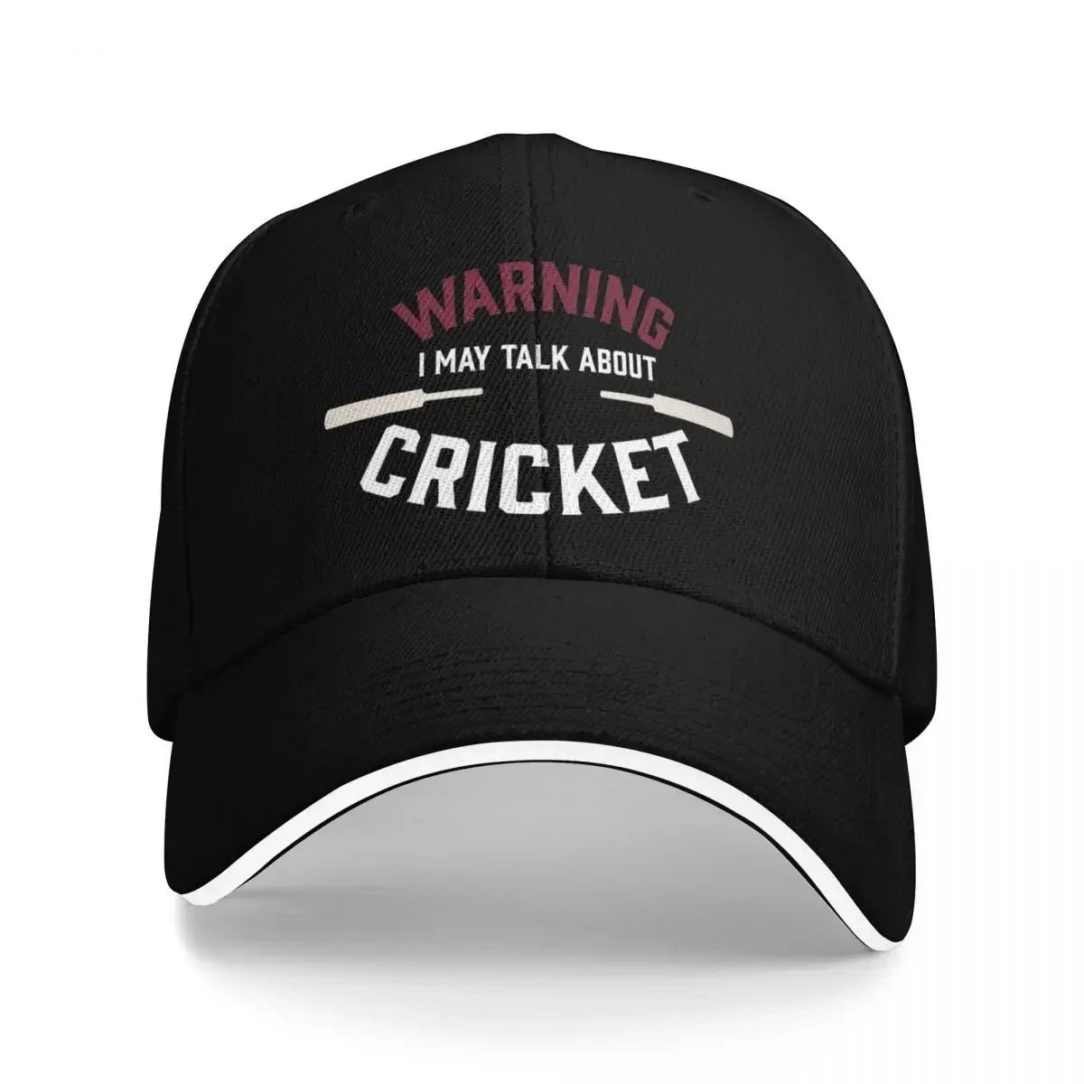 2026 New Cricket fan design saying Warning I may talk about  Baseball Cap New In The Hat   Luxury Woman Men's