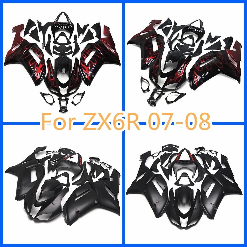 

ABS Plastic kit for Kawasaki Ninja 07 08 ZX6R 2007 2008 Motorcycle Fairing kit Sportbike Body Rebuild Bodywork Parts