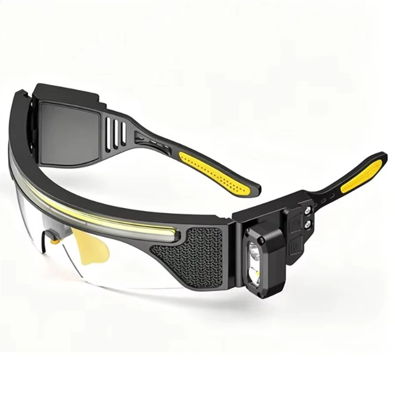 Wave Sensor Rechargeable Headlamp 2-In-1 Glasses Goggle Light Multi-Function For Work Repair And Emergency-[T34-2026]