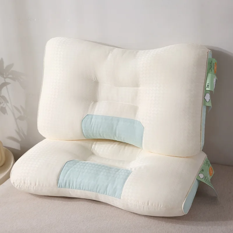 

Yungan Neck Protection Pillow Core Single Sleep Household Cervical Comfort Pillow Feather Velvet Pillow