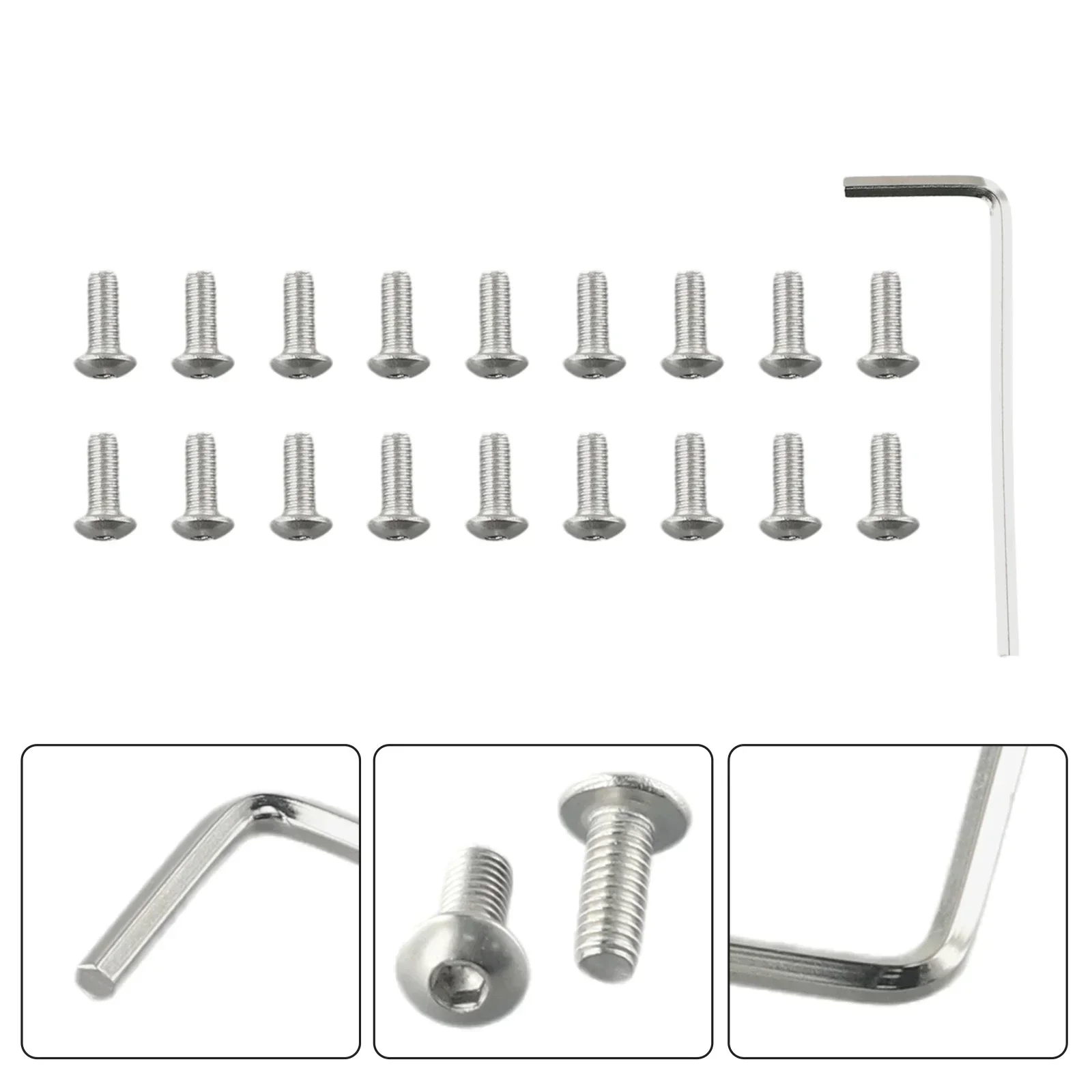 18 Pcs Electric Scooter Bottom Cover Steel Screws Fit For NINEBOT Max G30 10x4mm Electric Scooter Repaired Accessories